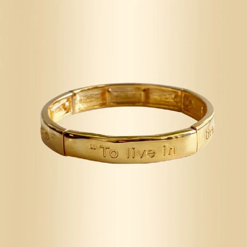 women’s tennis bangle-To Live in the Hearts we Love