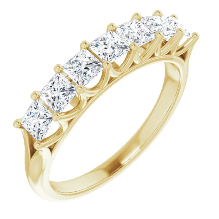 women’s luxury engagement ring-14K Yellow 1 1/8 CTW Natural Diamond Anniversary Band