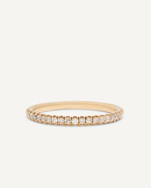 women’s eternity ring-Baby Eternity Band – White Diamond