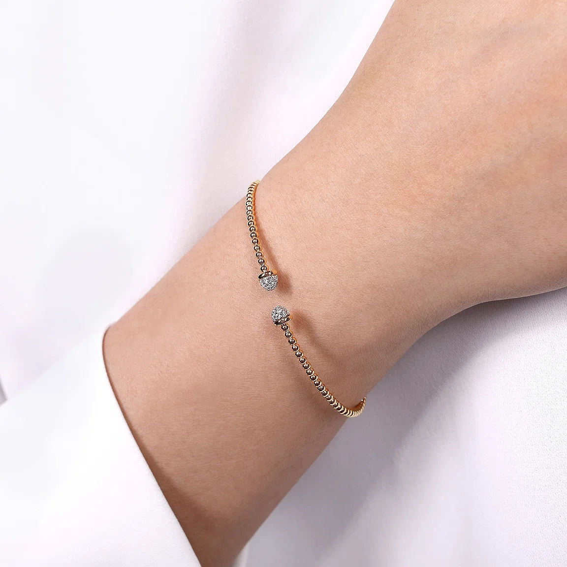 women’s adjustable bracelet-Cupid Zircon Bangle