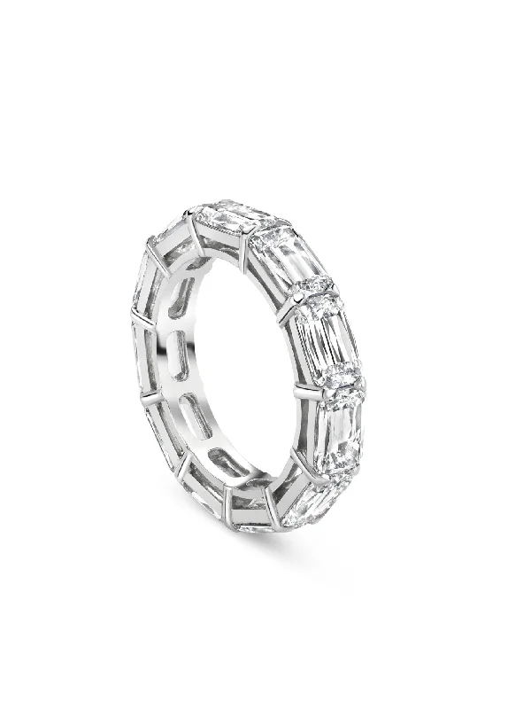 women’s sophisticated ring-Ashoka Full Hoop Infinity Eternity Ring