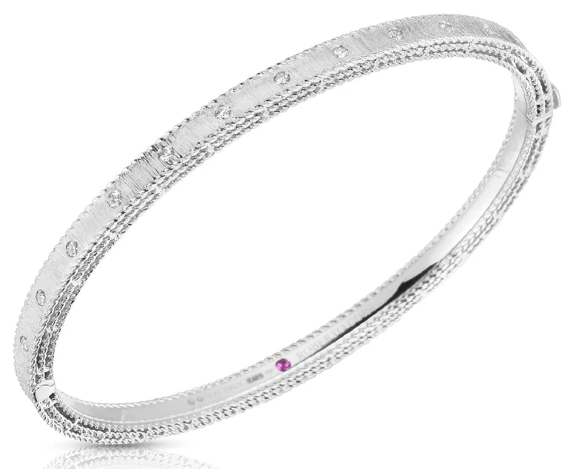 women’s crystal bracelet-Princess Symphony Diamond Bangle