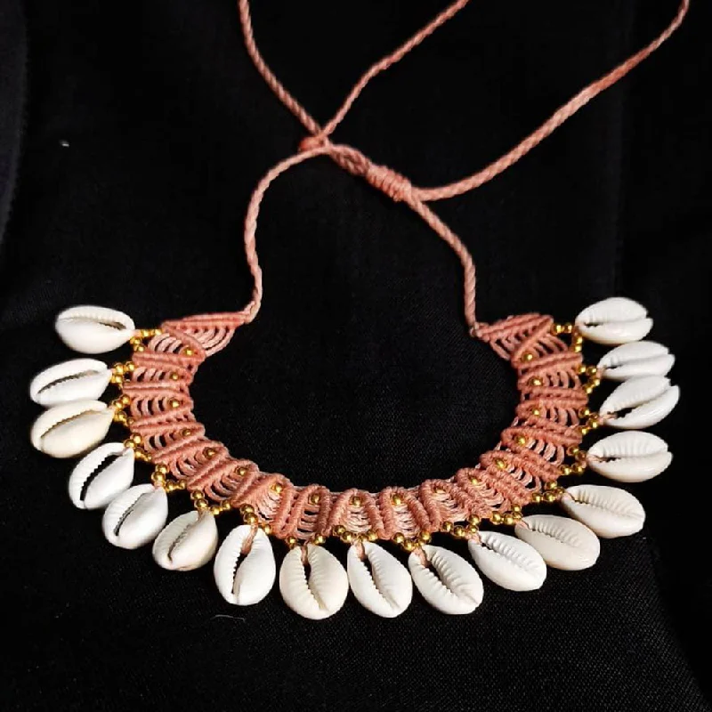 women’s eternity circle necklace-Manisha Jewellery HandMade Shell Necklace Set