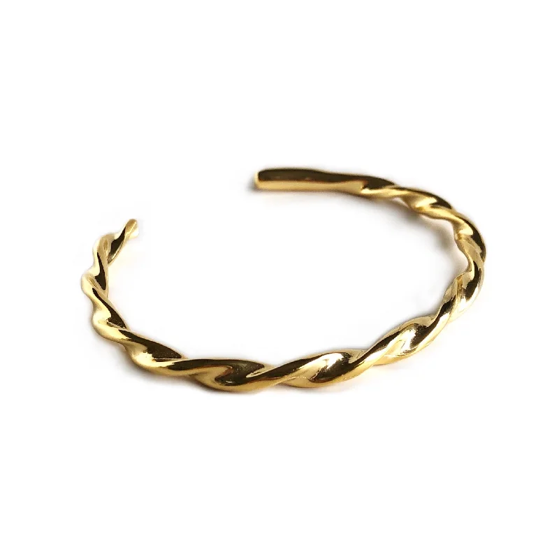 women’s double-layer bracelet-Twist Bangle