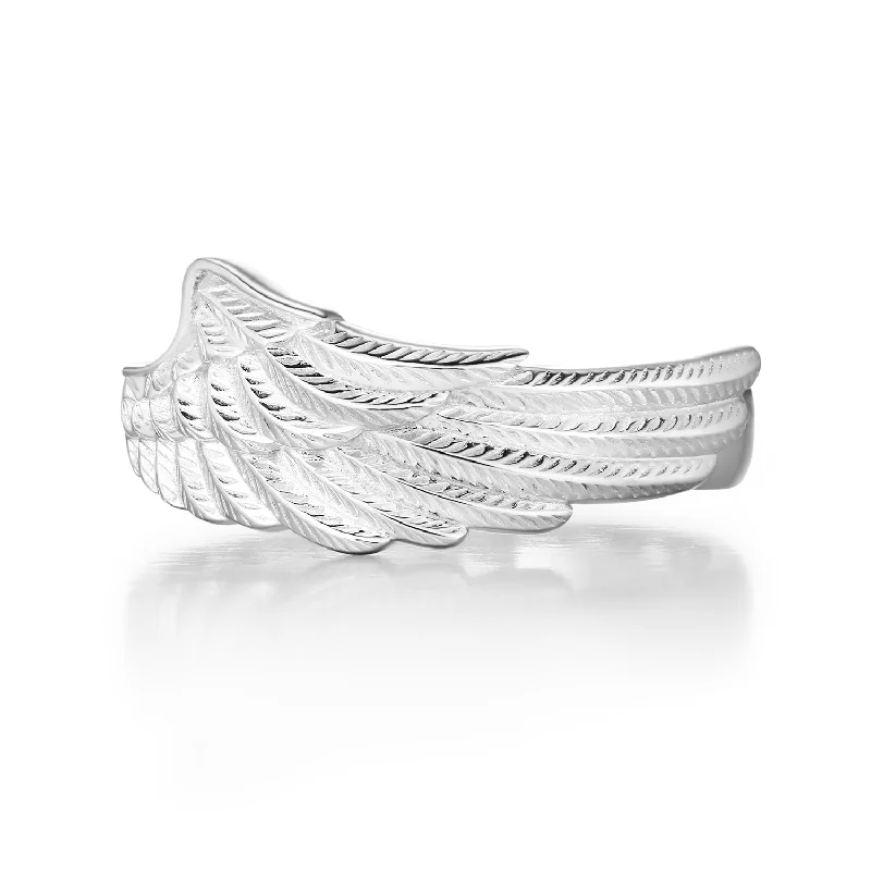 women’s twisted band ring-Angel Guardian Ring (Male)