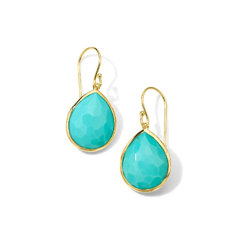 women’s sparkly earrings-Medium Teardrop Earrings in 18K Gold