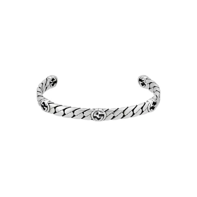 women’s pearl bangle-Interlocking G Station Cuff